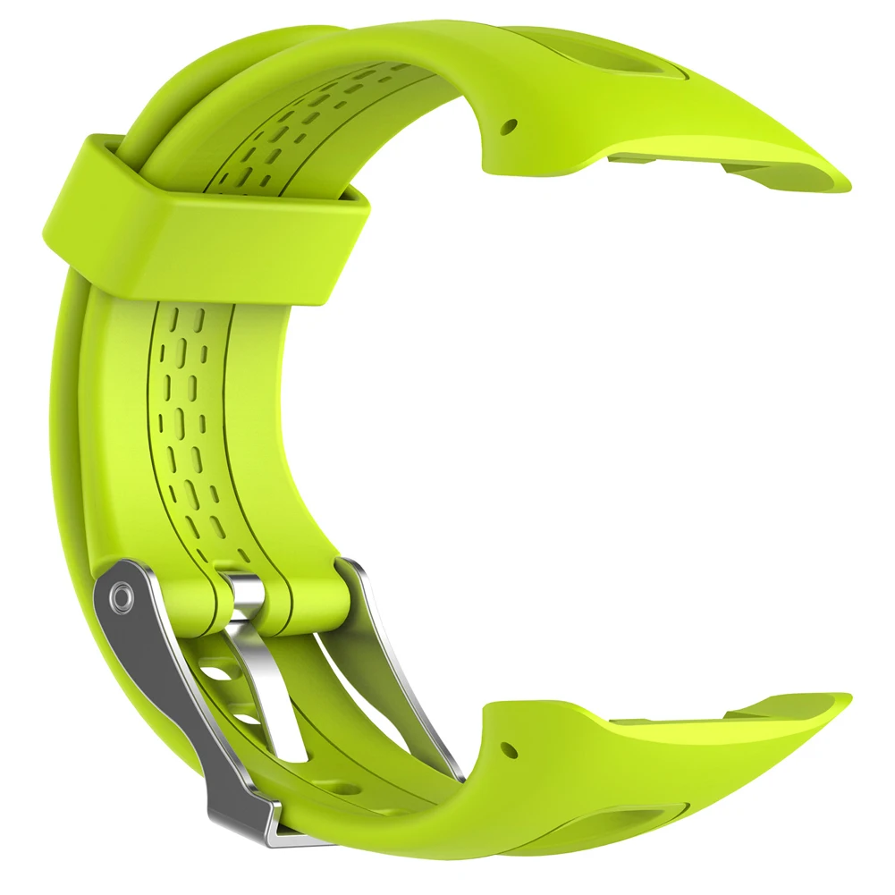 Силиконовый резиновый ремешок для часов Ремешки для умных часов со стальной пряжкой Замена для Garmin Forerunner 10/15 мужской выпуск - Цвет: Teal