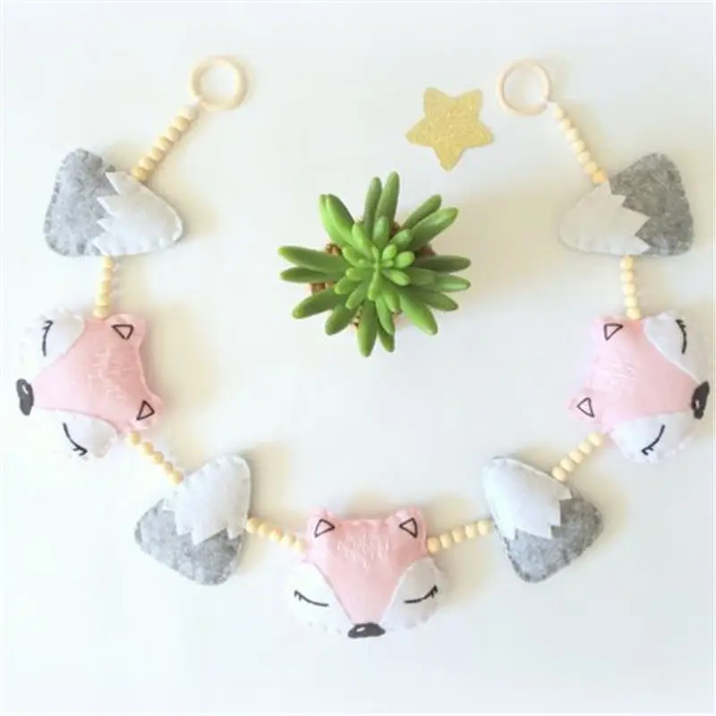 

Cartoon Wooden Beads String Ornaments INS Nordic Style Wall Hanging Pendants Garland Children'S Room Tent Bedroom Decoration 7M