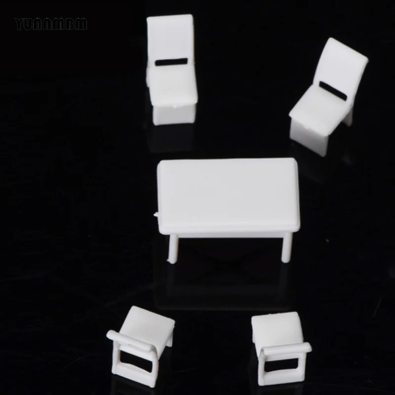 3 комплекта модель DIY песок таблице материал/1: 75 миниатюрный обеденный модель/миниатюрная мебель/технологии модель части/DIY игрушка