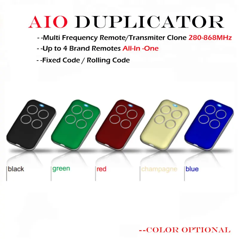 

new for BENICA DOORHAN FAAC Gate Remote Control AIO Duplicator rolling code fixed code 280-868MHZ
