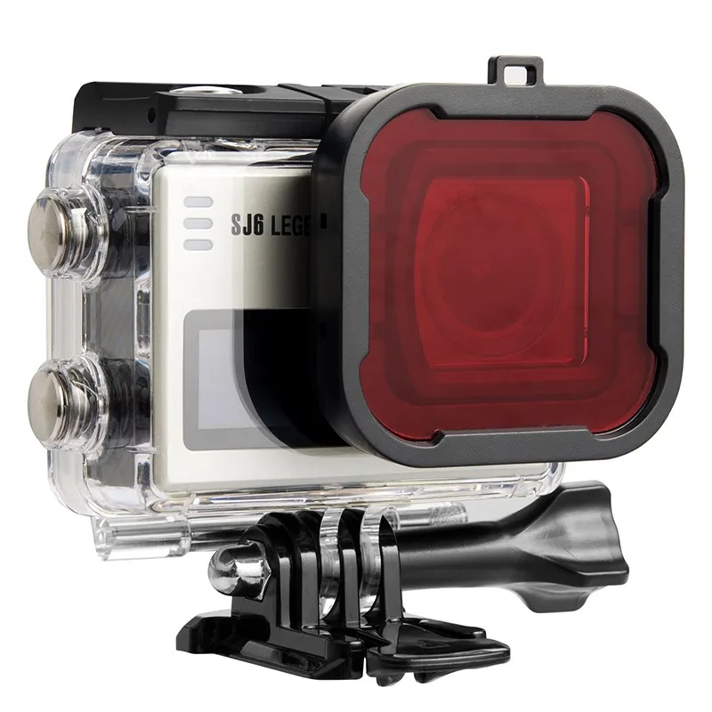 2017 New Arrival Red Filter Dive Filter for SJCAM SJ6 LEGEND Action