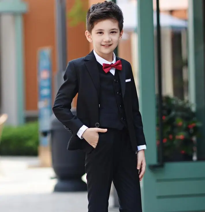 Boys suits for weddings Kids Prom Suits Black Wedding