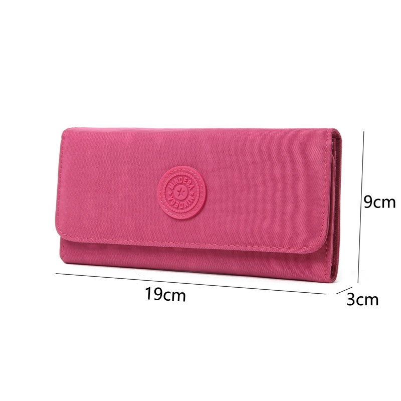 

Kedanison long wallet women money bag female for credit card nylon lady purse with card holder
