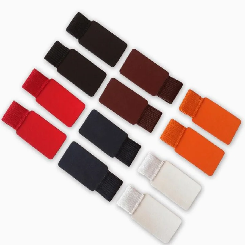 

4pcs/set 2019 Newest Notebook accessories self-adhesive leather rectangular pen holder Creative elastic leather clip cheapest!!