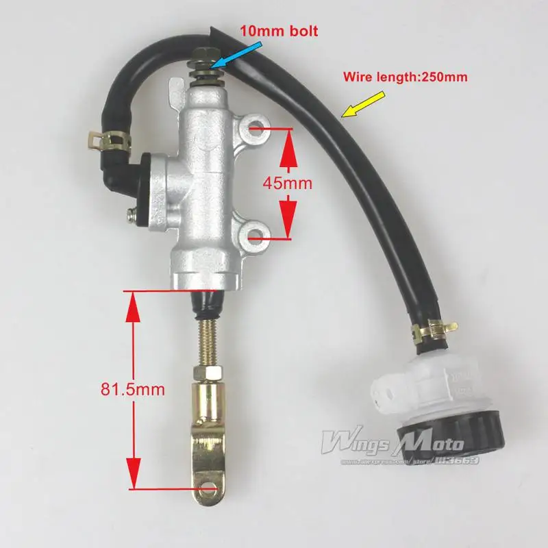 REAR BRAKE MASTER CYLINDER FOR DIRT PIT BIKE ATV QUAD TAOTAO SUNLrear