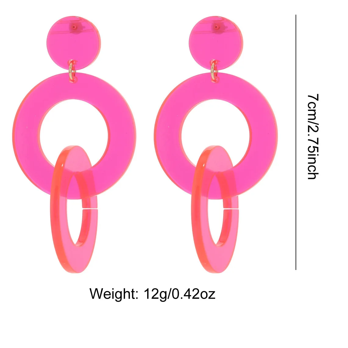 204013 Neon Acrylic Circle Lin
