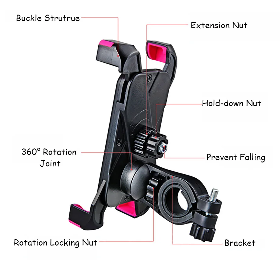 Держатель для мобильного телефона для велосипеда, держатель для мобильного телефона, велоскутера, мотоцикла, телефона, gps держатель, держатель для велосипеда, держатель для руля, зажим, кронштейн, подставка