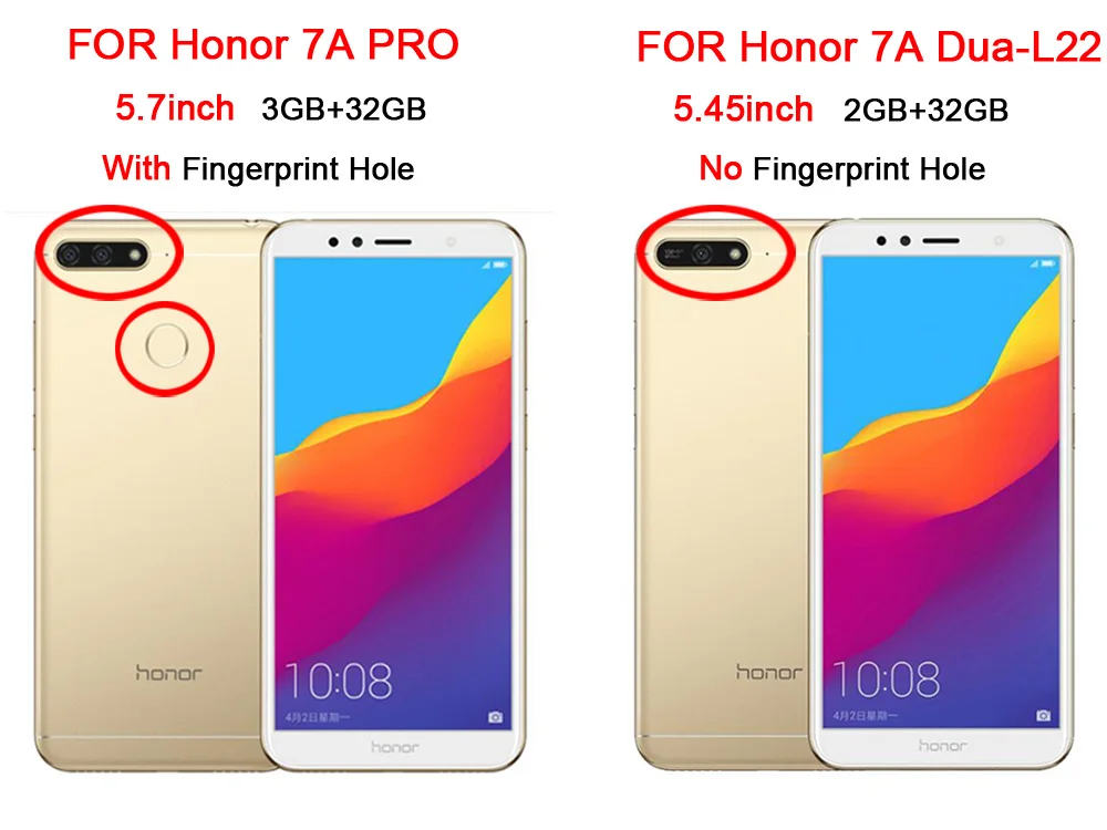 Ударопрочный защитный чехол для Huawei Honor 7A DUA L22/Honor Pro AUM L29 силиконовая ТПУ Рамка + PC