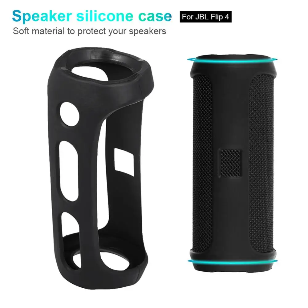 

Portable Bluetooth Speaker Silicone Protective Carrying Case for JBL Flip 4