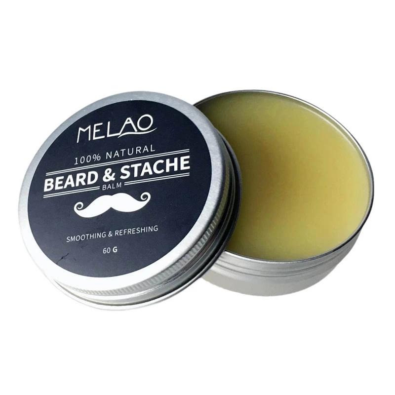 Melao, новинка, органический натуральный воск для ухода за бородой, бальзам для мужчин, уход за бородой, Стайлинг, увлажняющий эффект, кондиционер для бороды, 60 г