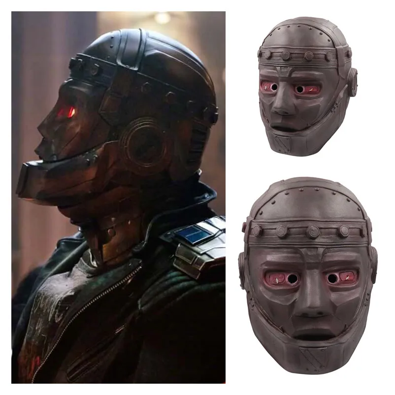 

New Doom Patrol Superhero Robotman Cosplay Mask Cliff Steele Full Face Helmet LED Latex Masks Child Adult Halloween Party Prop