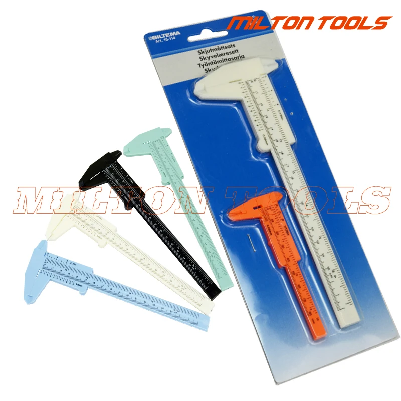 

80mm 150mm 6inch Mini Plastic Sliding Vernier Caliper DIY Measure Tool Ruler Sliding caliper thickness guage
