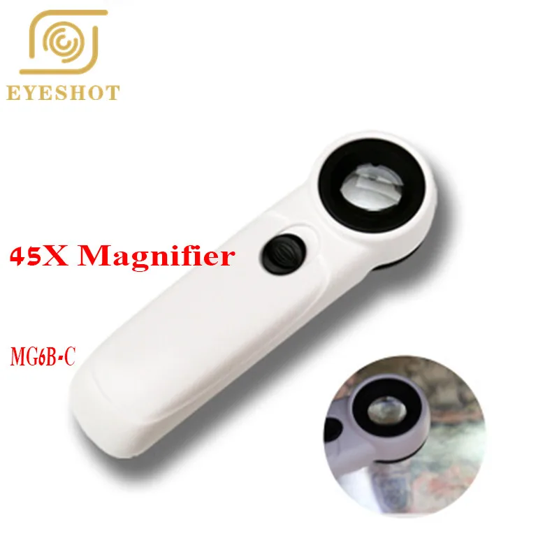 EYESHOT 45X Multifunctional Magnifier Portable Pocket Handheld Glass Loupe Magnifying Tool with