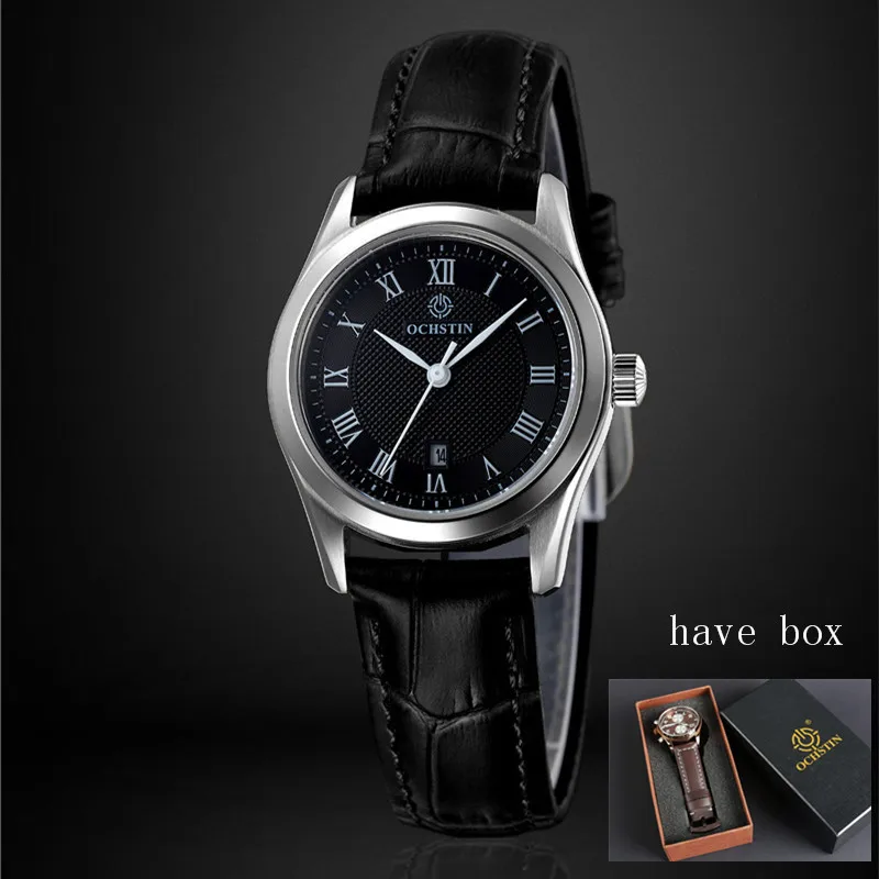 Топ Ochstin брендовые роскошные часы для женщин новая мода кварцевые часы Relogio Feminino часы Женское платье Reloj Mujer - Цвет: black box