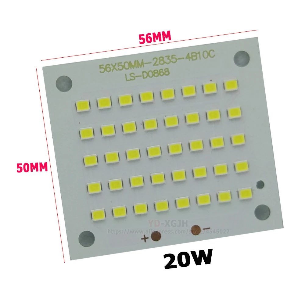 20 Вт 100% полная мощность и новое производство мА 56x50 мм SMD2835 Светодиодная печатная