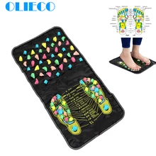 Обновленный китайский Массажер Рефлексотерапия для ходьбы камень ноги боль облегчение ходьбы массажер коврик уход за здоровьем акупрессура коврик