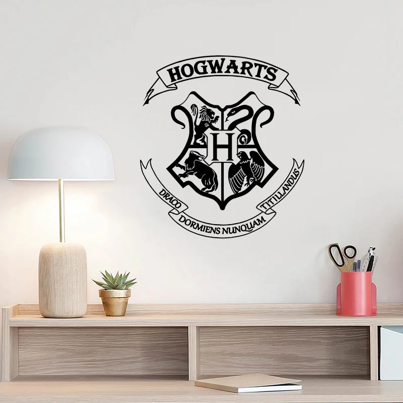 Harry Potter Hogwarts School Badge Custom Vinyl Wall Stickers Home