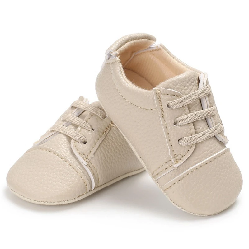 Спортивная детская обувь для малышей; противоскользящая обувь из искусственной кожи для мальчиков и девочек; кроссовки; мягкая подошва;