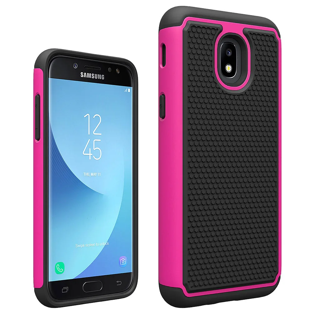 

2In1 Hybrid Rugged Case Shockproof Soft TPU & Hard Back Cover For Samsung Galaxy J7 2018/J7 Crown/Star/Aura/Aero/Top/Refine/Eon