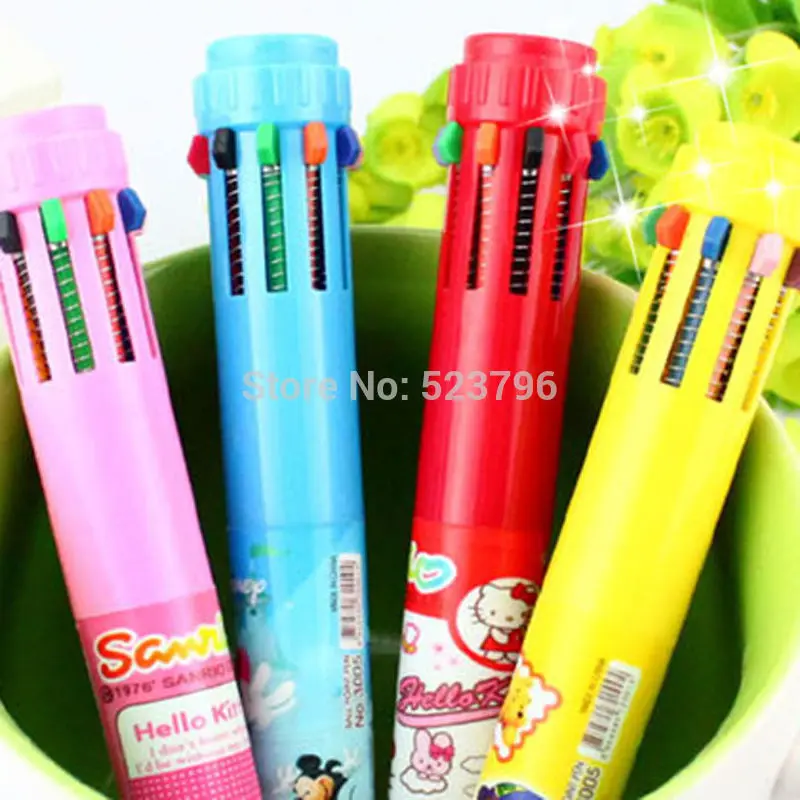 Online Buy Wholesale 10 color retractable pen from China 10 color