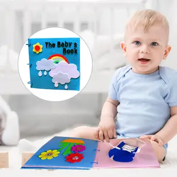 

Kindergartens' Cloth Book Homemade Picture Book Children's Manual DIY Material Babies' Cloth Book For Early Education