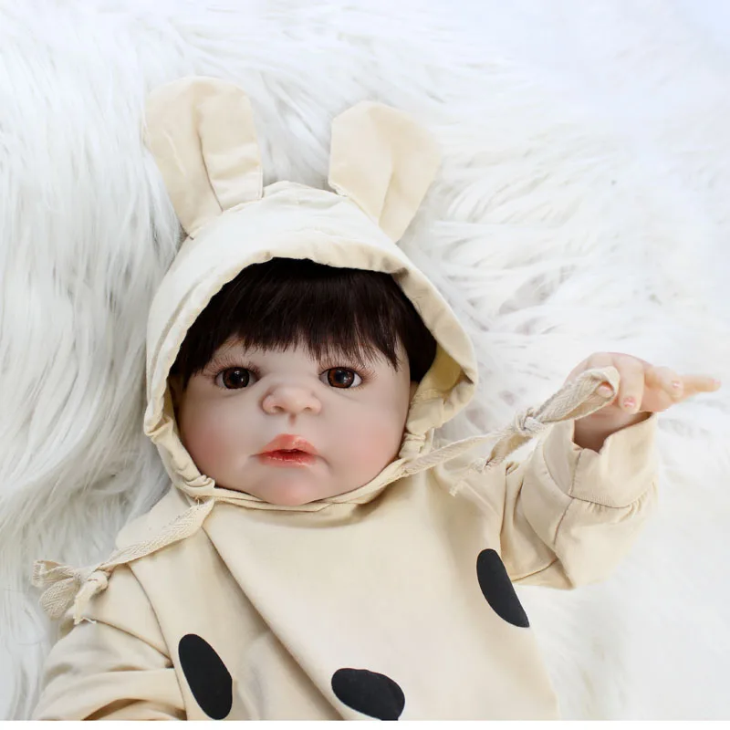 BZDOLL 2" полностью силиконовая кукла для новорожденного, Реалистичная кукла для новорожденного мальчика, Прекрасный Bebe живой партнер для роста, водонепроницаемый корпус
