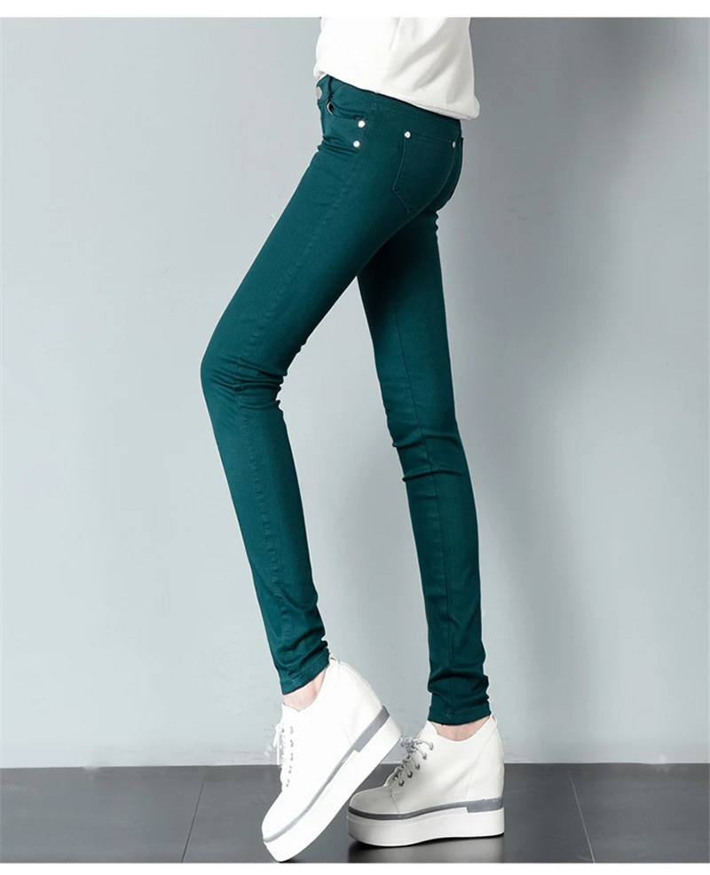 Уличная мода для мам, плюс размер, обтягивающие джинсы, повседневные, яркие цвета, джинсовые брюки для женщин, тонкая талия, прямые джинсы из денима, узкие джинсы