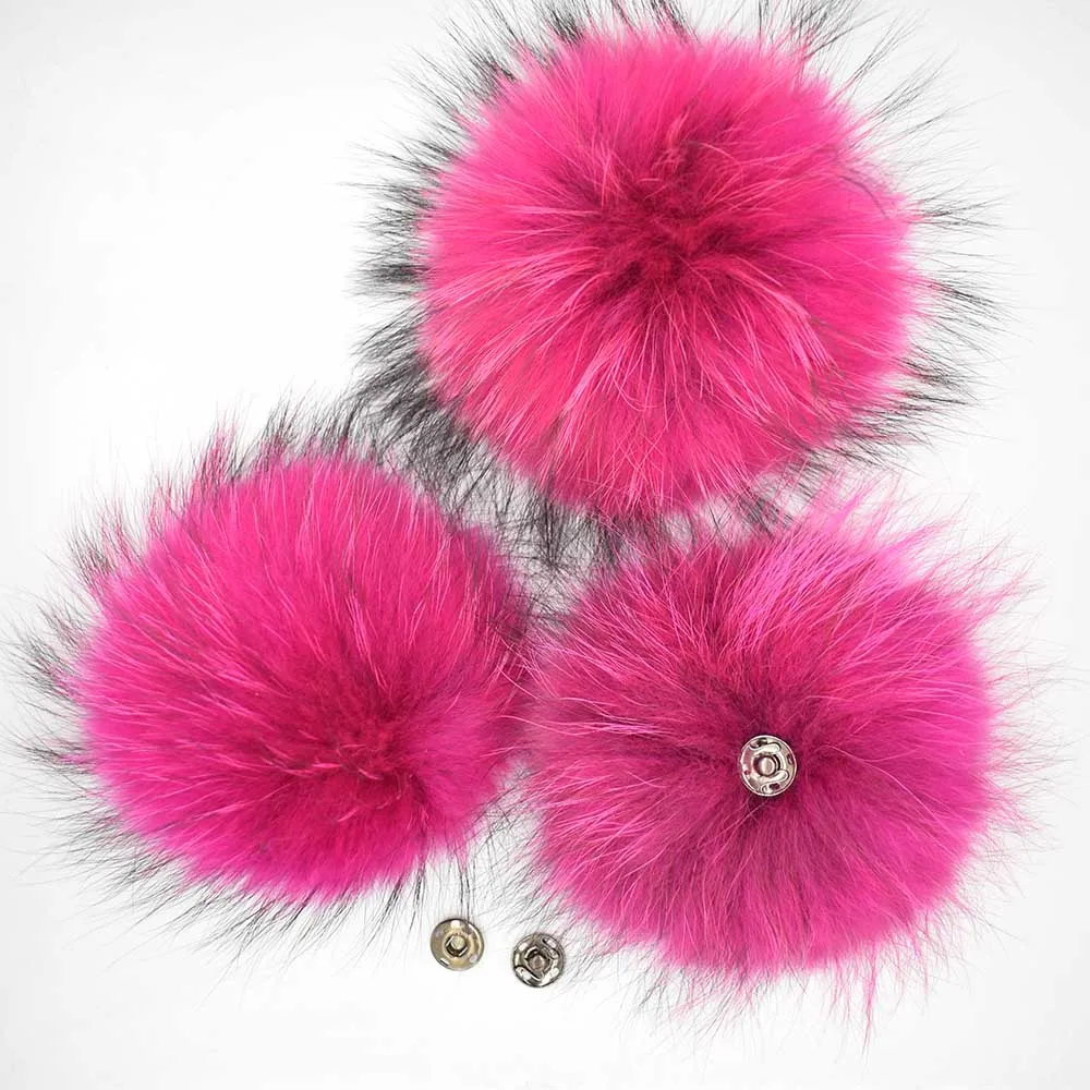 raccoon fur pompoms 2