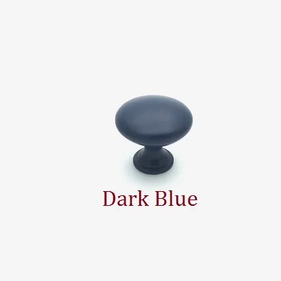 Dark Blue 2 шт. Dia.30* H28MM красочные цинковая ручка мебель ящик шкаф гриб - Цвет: Dark Blue