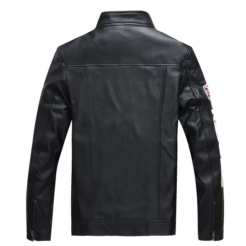 New Men's Leather Jacket Winter Fashion Plus Size PU Black Leather Motorcycle Jacket Coat Men Leather Biker Jacket coat BF2606 New Men's Leather Jacket Winter Fashion Plus Size PU Black Leather Motorcycle Jacket Coat Men Leather Biker Jacket coat BF2606