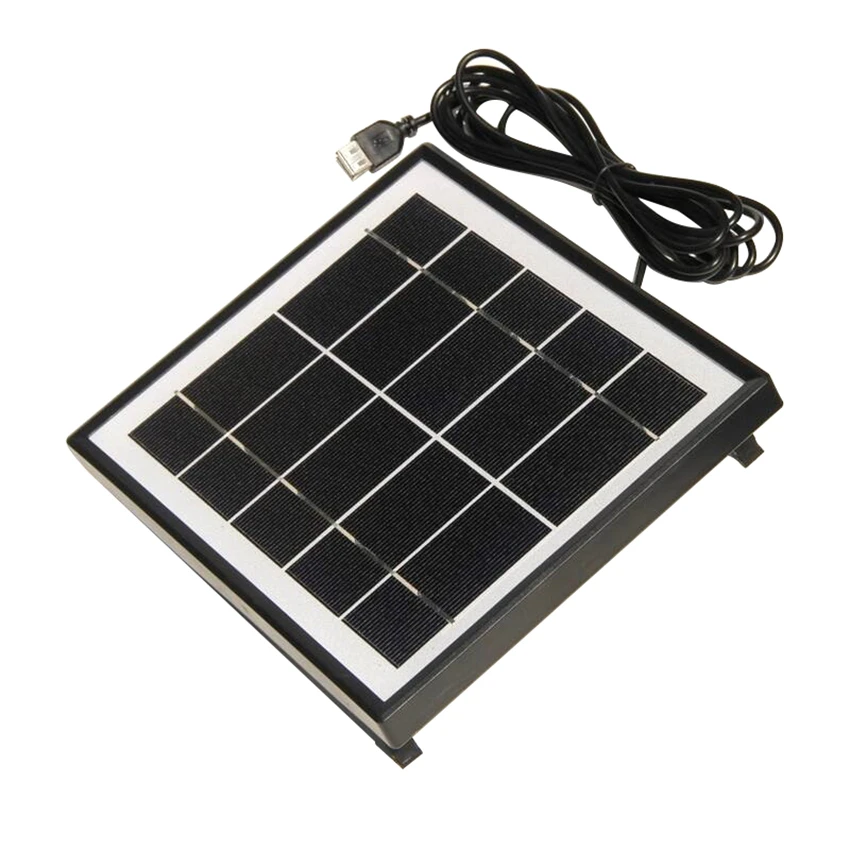 5.5W 6V Portable Polycrystalline Silicon Solar Panel DC for DIY Battery Charger