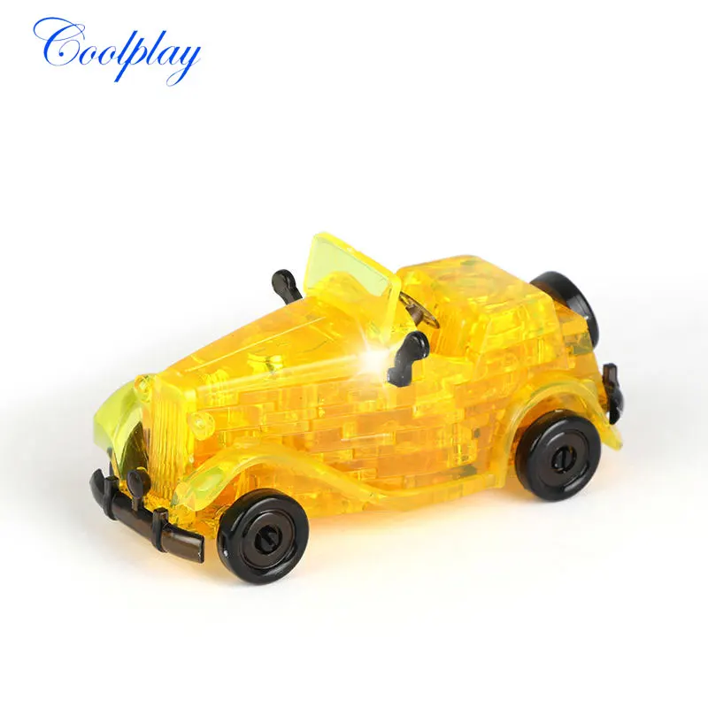 DIY 3D головоломка двухэтажный автобус слон кристалл сборка домашнее украшение
