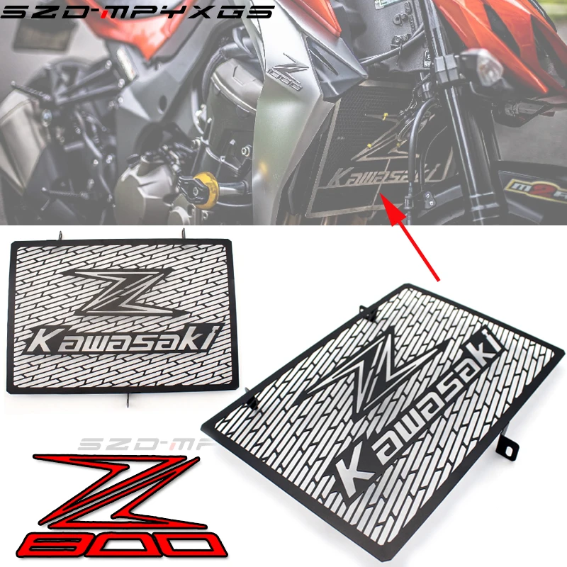 

For Kawasaki Z750 Z800 ZR800 Z1000 Z1000SX Silver Motorcycle Accessories Radiator grille guard protection cover