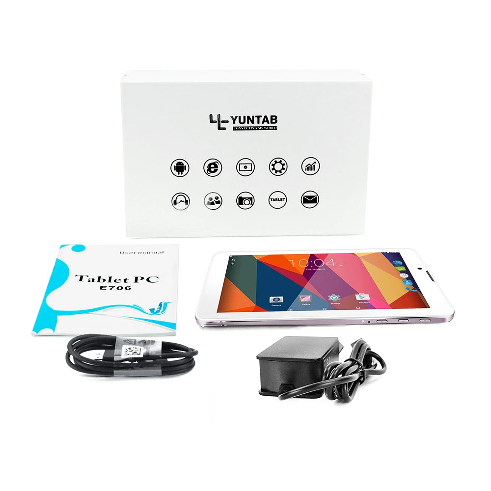 Yuntab 7 дюймов сплав E706 планшетный ПК Android 5 1 четырехъядерный 3g мобильный телефон 1G 8G