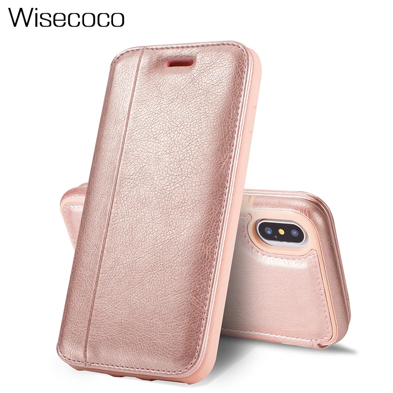 

Luxury Leather Wallet Flip Cases For iphone X 6 6s 7 8 Plus 64gb 256gb Protection Cover Coque Capinha For iphone6s iphone7 Etui