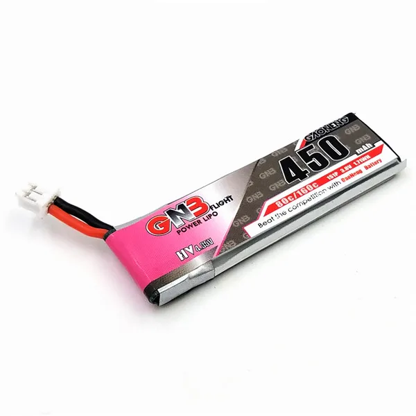 3/5/10 шт GAONENG GNB 4,35 V 450mAh 1S 80C HV Батарея PH2.0 Plug белый разъем для E010 M80S Tiny7 модели RC