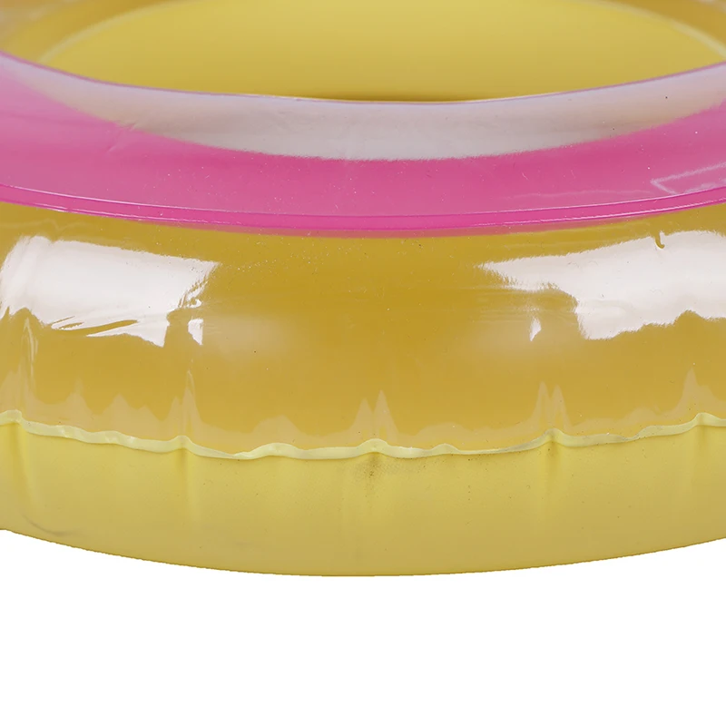 PVC Inflatable Fluorescent Swimming Ring Swim Ring Float Trainer Children River Lake Beach Raft Floating Tube Ring 60/70/80/90cm