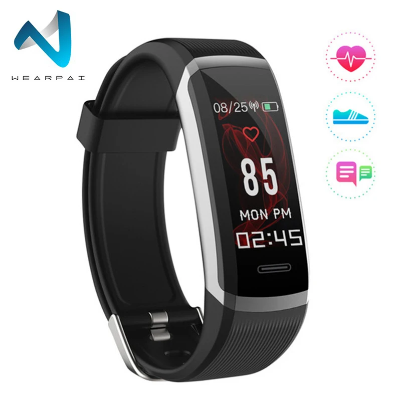 

Wearpai FitnessTracker SmartWatch Men Women HeartRate Monitor Calories Pedometer waterproof sport wristwatch for Android & IOS