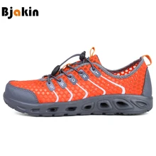 Bjakin/Новинка года; Мужская и женская дышащая обувь; летняя пляжная обувь для воды; быстросохнущие кроссовки; кроссовки унисекс; акваобувь; европейские размеры 36-44