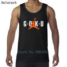 Air Goku жилеты Графический Slim Fit Comical майка Топы Мужская Нижняя майка хлопок простой Kawaii Майка трикотажная