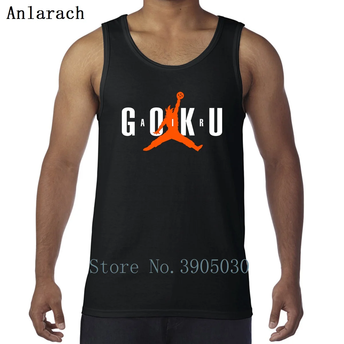 Жилет Air Goku с графическим рисунком облегающий комический на бретельках для
