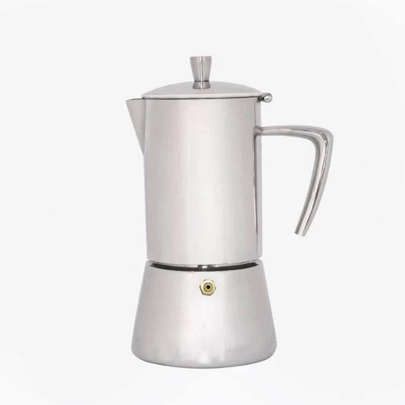 

Mocha Coffee Pot Stainless Steel Hand Drip Coffee Pot Stovetop Coffee Maker