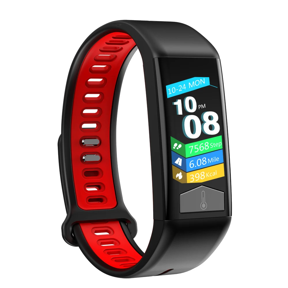 

ECG+PPG Smart Watch Bracelet Body Temperature Heart Rate Blood Pressure/ Oxygen Monitor Waterproof Activity Record Fitness