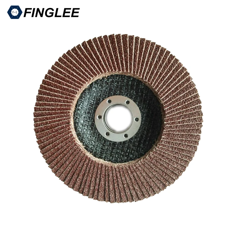 FINGLEE 10pcs 125x22mm 80 Grit Sanding Flap Discs Grinding Sanding Polishing Wheels Polished Wafers Wheels Grit Angle Grinder angle-grinder-discs