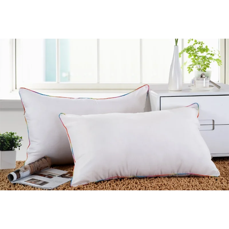 Hongbo 2 Pcs/Set White Pillow Polyester Filled Rectangle Memory Bedding