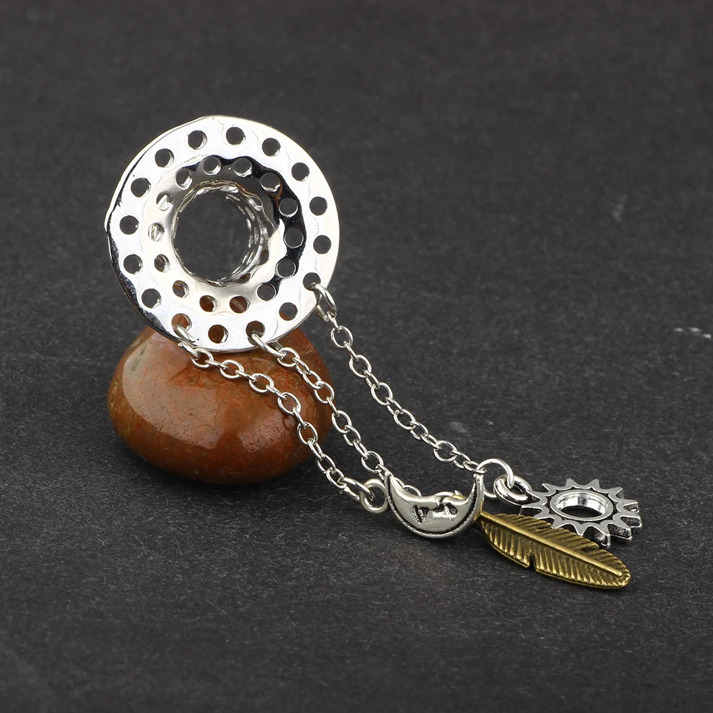 JUNLOWPY Dangle Ear Piercing Plugs Cooper Flesh Tunnel Wholesale Body Jewelry Expansion Gauges Stretcher Piercing Earrings 50pcs