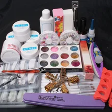 Pro УФ-гель для дизайна ногтей накладные ногти верхнее покрытие Клей украшения DIY Инструменты Набор#63 набор