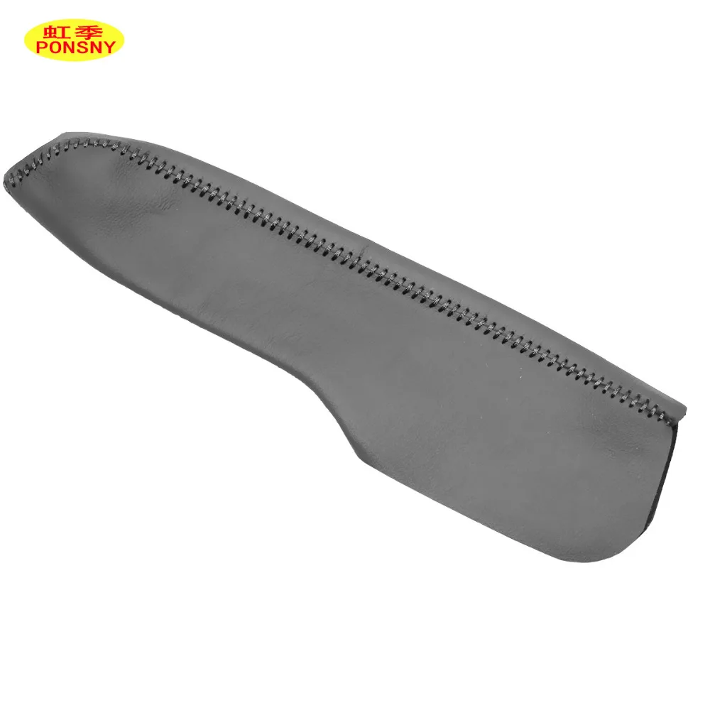 PONSNY Car Handbrake Covers Case for Honda FIT 2008-2011 Car-styling Genuine Leather Car Handbrake Grips Cover