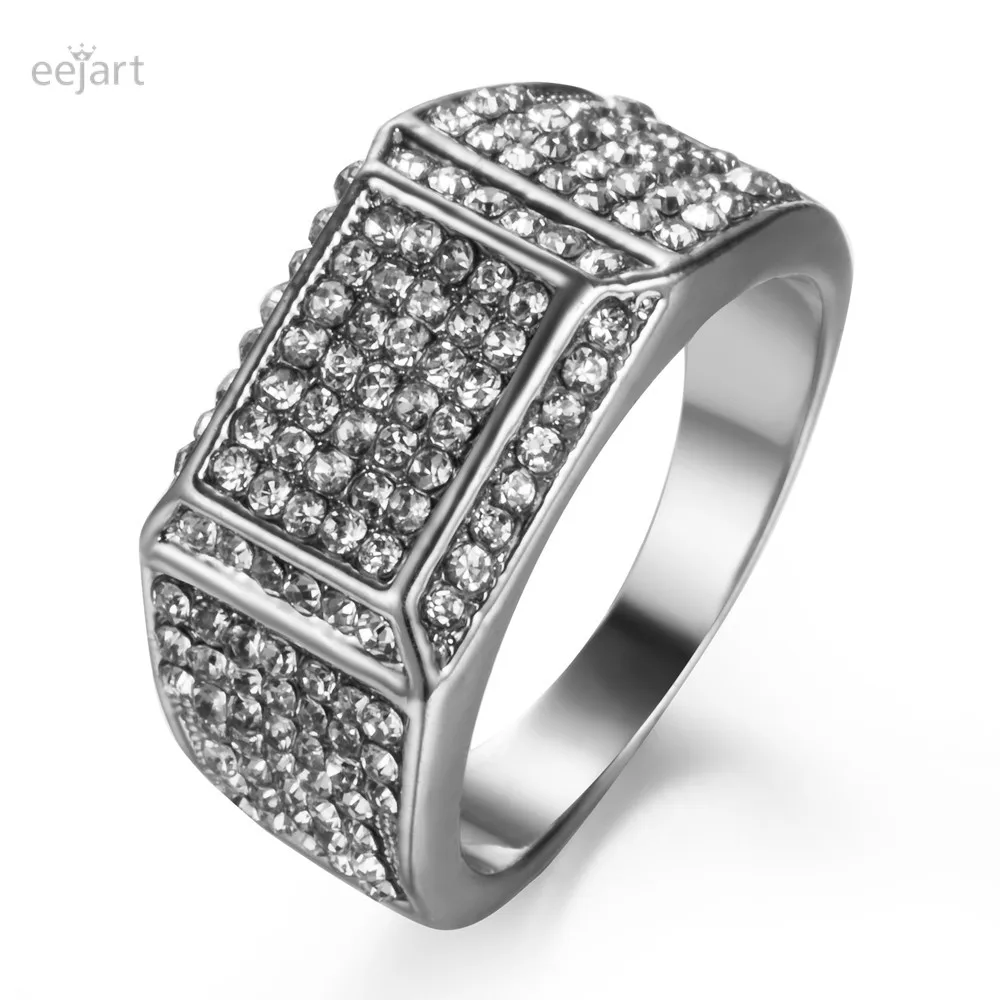 Мужское кольцо с квадратным кластерным камнем мужское кольцо|ring for|rings for menring square |