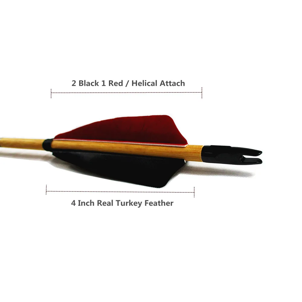Günstig Bogenschießen Zedernholz Pfeile 28 30 Zoll Ziel Schießen Praxis 6 12Pack Mit Helical Feder Bereich Tipps für Recurve Bögen Longbow